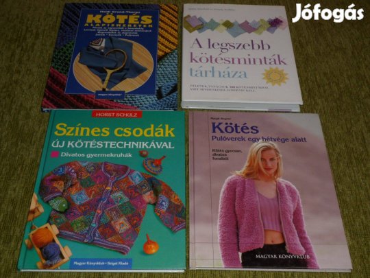 Kötés kézimunka könyvcsomag az alapismeretektől az új kötéstechnikákig