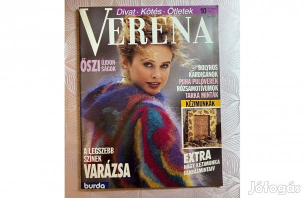 Kötős magazin Verena-Burda 1991/9. -10-ig