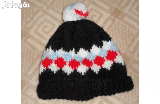 Kötöt norvégmintás sapka
