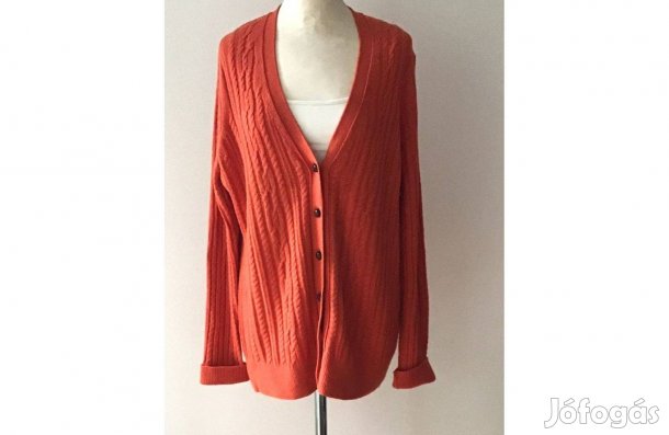 Kötött, női kardigán (gyapjú-keverék) Piros L-es