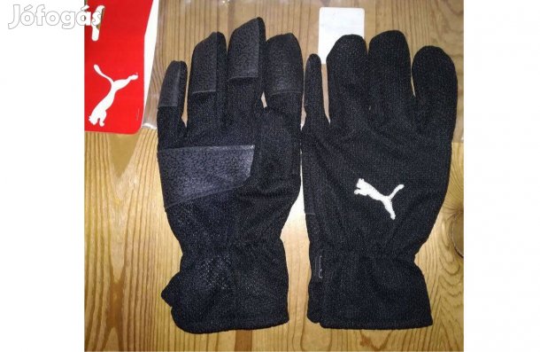 Kötött, téli eredeti Puma fekete kapuskesztyű (8)