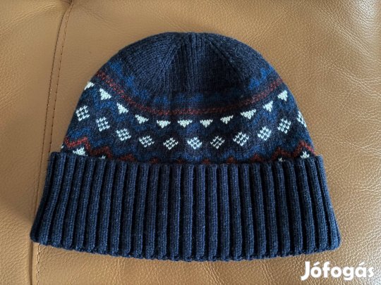 Kötött férfi sapka - norvégmintás