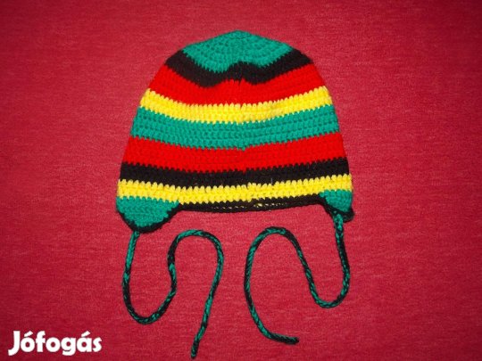 Kötött raszta sapka 1-3 éves gyermekre, körmérete 42 cm