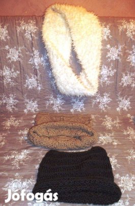 Kötött visszahajtós nyakba való sálak