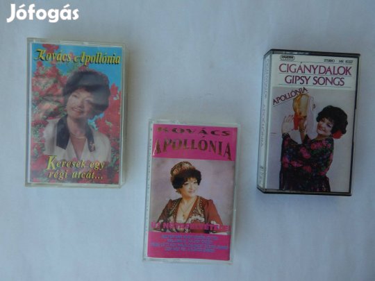 Kovács Apollónia Műsoros Audió kazetták 3 Darab Egyben Eredeti