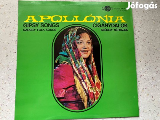 Kovács Apollónia: Cigánydalok, Székely népdalok. LP