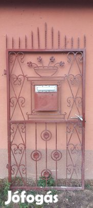 Kovácsolt vaskapu eladó