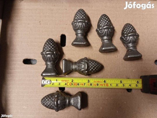 Kovácsoltvas Toboz kerítés korlát kályha sparhelt öntöttvas kerti dísz