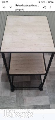 Kovácsoltvas asztal