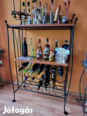 Kovácsoltvas bortartó