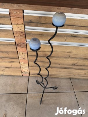 Kovácsoltvas gyertyatartó 90cm