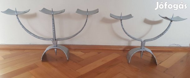 Kovácsoltvas gyertyatartók ( 2 db ) 20260328