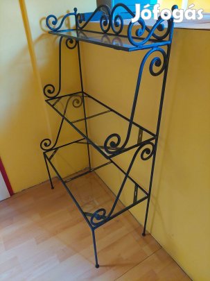 Kovácsoltvas virágtartó állvány