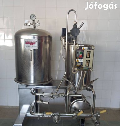 Kovaföldes sör és bor szűrő