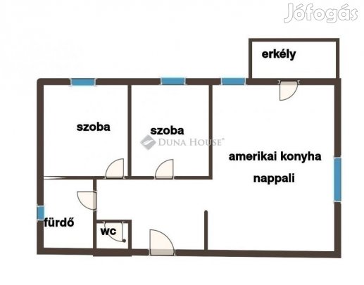 Kozármislenyi eladó 56 nm-es lakás