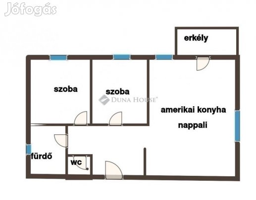 Kozármislenyi eladó 56 nm-es lakás
