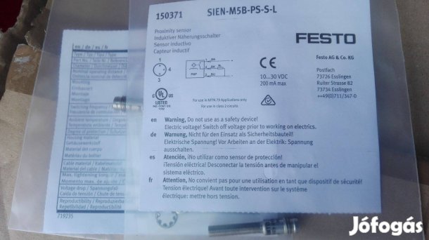 Közelítéskapcsoló / Sien -M5B-PS-S-L 2 db Festo 150371