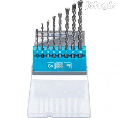 Kőzetfúró készlet 3 - 10 mm 8 darabos