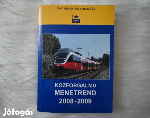 Közforgalmú menetrend 2008-2009