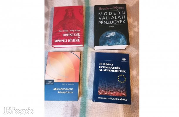 Közgazdasági témájú könyvcsomag eladó(39 db.)