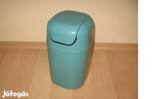 Kozmetikai szemetes, smaragdzöld színű