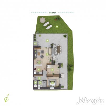 Közvetlen vízparti lakások! C-0-4 Balatonszemes legszebb, exkluzív víz