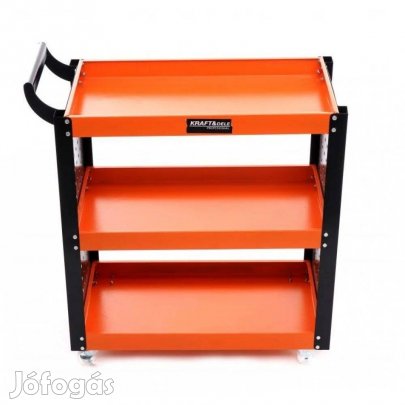 Kraft&Dele 3 polcos nyitott szerszámos kocsi, műszerállvány