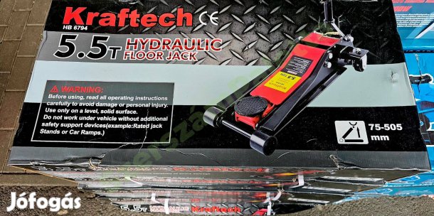 Kraftech alacsony profilú krokodil emelő 5.5T Új dobozos termék