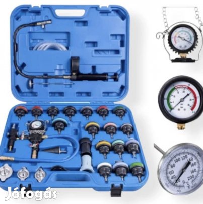 Kraftech hűtőrendszer tömítettségvizsgáló készlet 28-részes