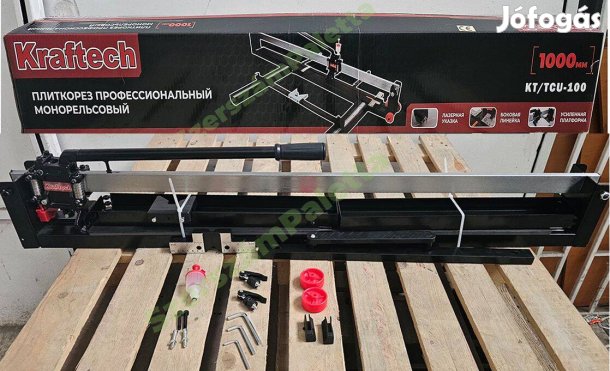 Kraftech ipari sínes, csapágyazott 1000 mm-es csempevágó