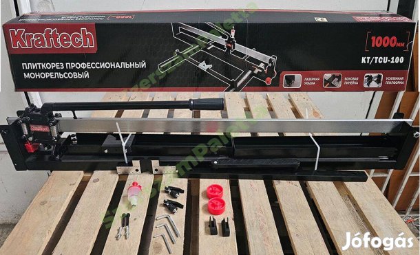 Kraftech ipari sínes, csapágyazott 1000 mm-es csempevágó