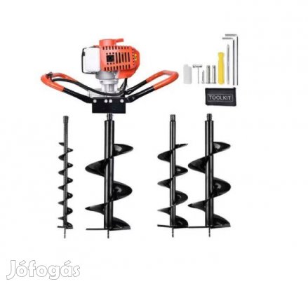 Kraftech talajfúrógép 3 szárral ,brutál