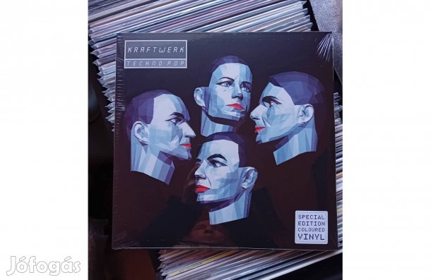 Kraftwerk - Techno-POP (Silver Vinyl) Bakelit Lemez LP Bontatlan