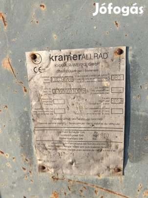Kramer földkanál rakodógéphez eladó