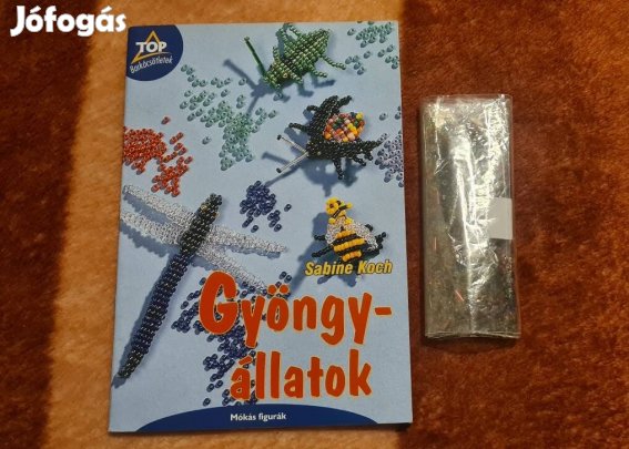 Kreatív könyv - Gyöngy Állatok + 1 tasak gyöngy.