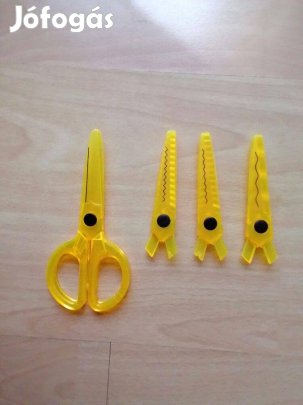 Kreatív olló gyerekeknek - 4 cserélhető vágóél