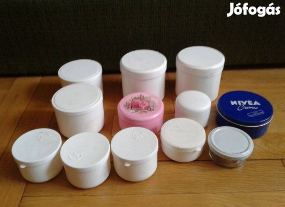 Krém tároló doboz, tégely