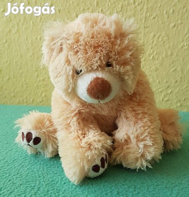 Krémszínű Sága plüss maci