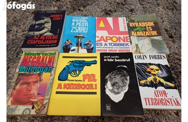 Krimi könyvcsomag 8 db egyben (2.)