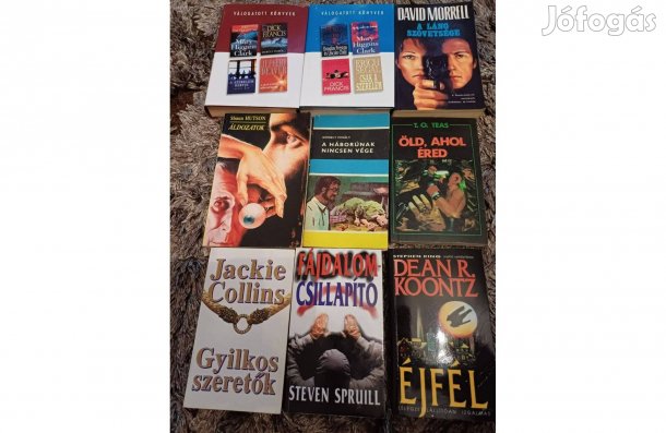 Krimi könyvcsomag 9 db egyben (1.)