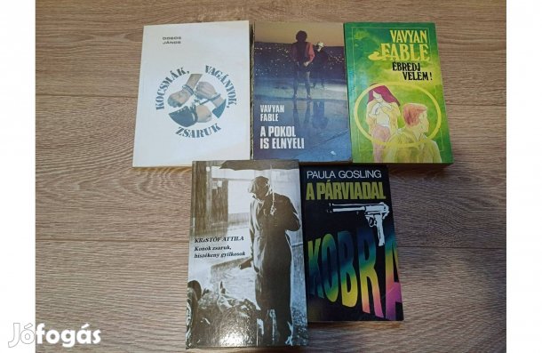 Krimi könyvcsomag, 5 db egyben (4.)