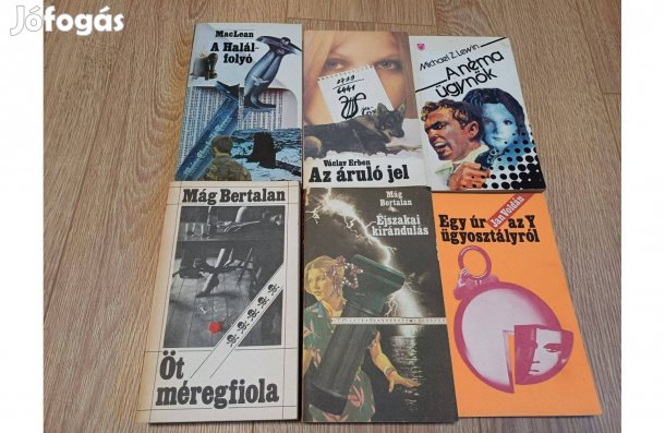 Krimi könyvcsomag, 6 db egyben (5.)