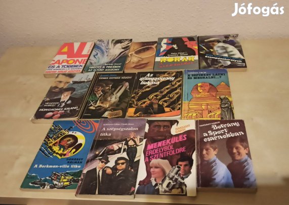 Krimi könyvcsomag / 13 könyv / magyar szerzők