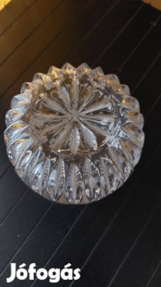 Kristály 2 részes cukorkás, ékszer tartó