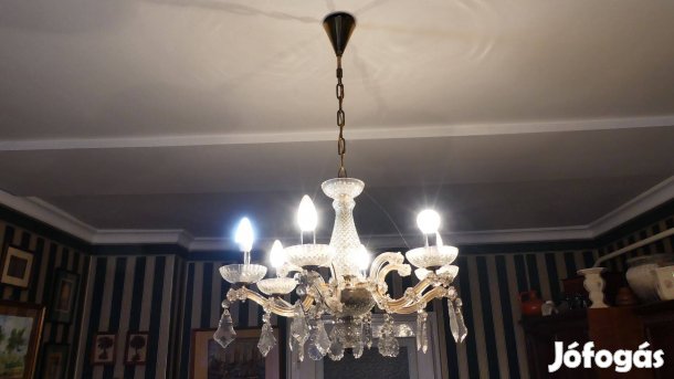 Kristály 6 égős szobai csillár