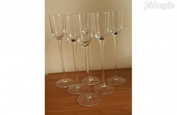 Kristály, rövid italos készlet, 23 centiméter