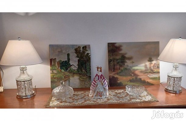 Kristály asztali lámpa