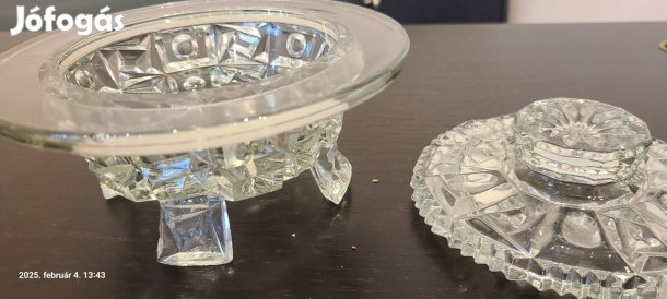 Kristály bombonier tetővel