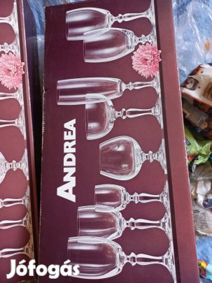 Kristály brandys pohár készlet