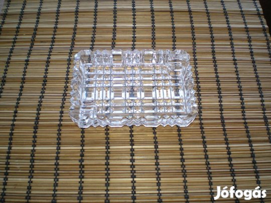 Kristály hamutartó régebbi, de hibátlan